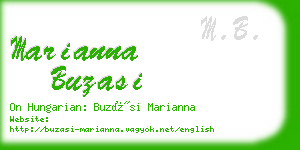 marianna buzasi business card